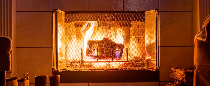 Mendota Hearth Landscape Fireplace Installation in Arbutus, Maryland