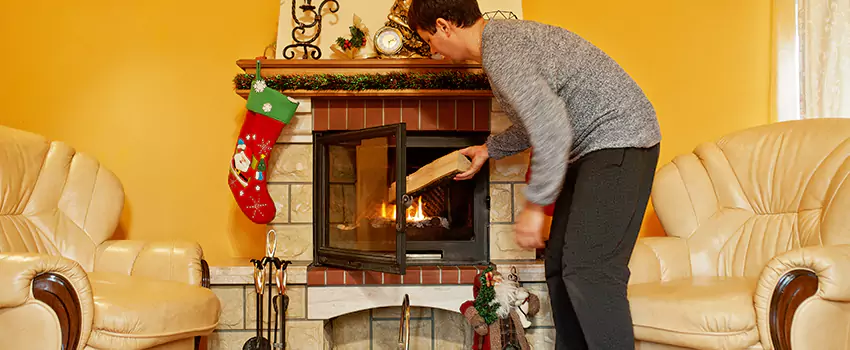 Rusted Metal Fireplace Restoration in Arbutus, Maryland